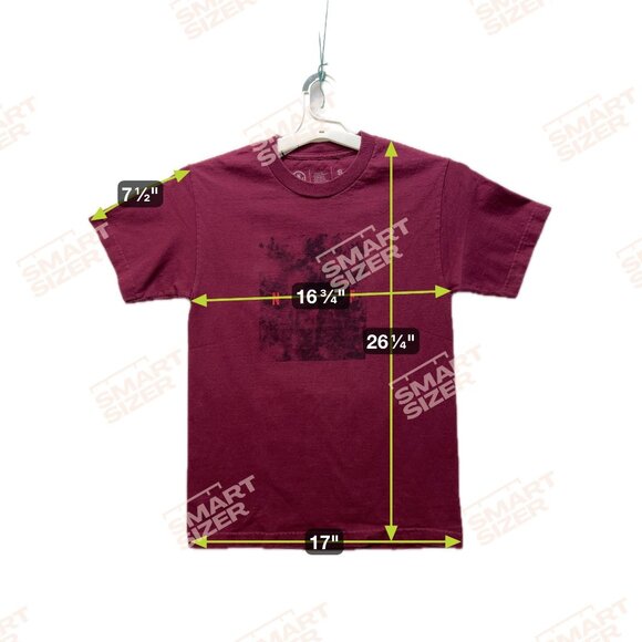 Neff Burgundy Graphic T-Shirt S 100% Cotton Short Sleeve Crewneck - Picture 6 of 6